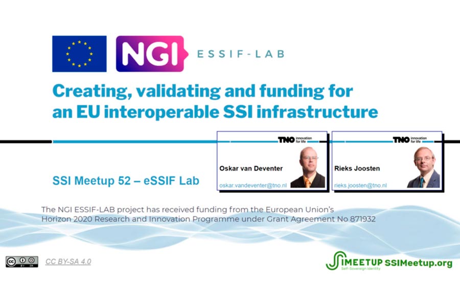 eSSIF-Lab online webinar hosted by SSI Meetup